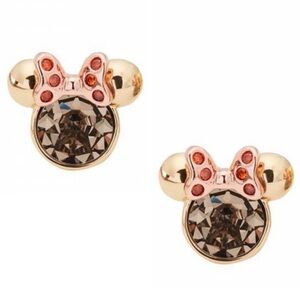 KATE SPADE • New York × Disney Minnie Mouse Brown Stone Earrings